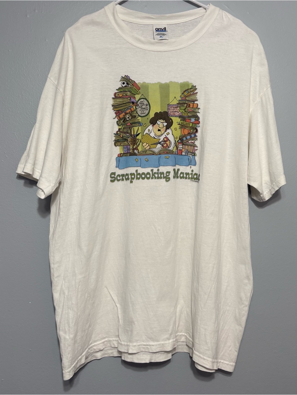 Vintage 90s Scrapbook T-Shirt Size XL Graphic Tee Cartoon